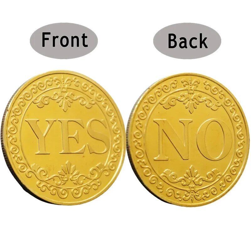 Yes Or No Decision Coin Metal Gift Art Souvenirs Commemorative Collection 40x3mm