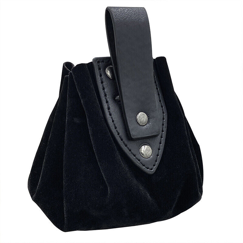 Medieval Vintage Waist Bag Hanging Belt Coin Purse Faux Leather Cosplay Props