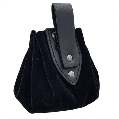Medieval Vintage Waist Bag Hanging Belt Coin Purse Faux Leather Cosplay Props