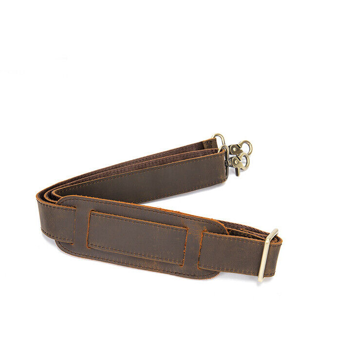 Genuine Leather Replacement Shoulder Strap for Briefcase Luggage Messenger Bag