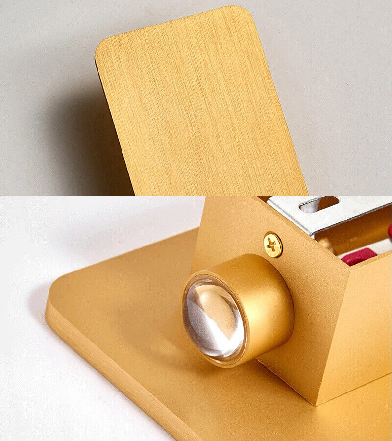 Wall Lamp 6W LED Modern Simple Indoor Decor Brushed Gold Black Double Head Light