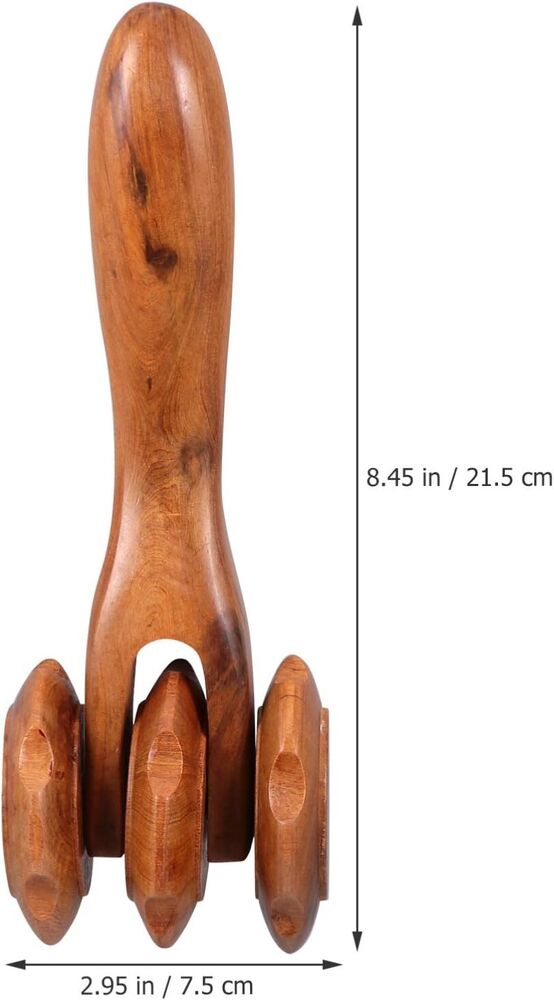 Wooden Scraping Body Massage Tool Roller Reflexology Acupuncture Massager Gift