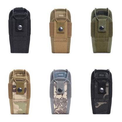 Tactical Molle Radio Walkie Talkie Pouch Waist Bag Holder Pocket Interphone Bag