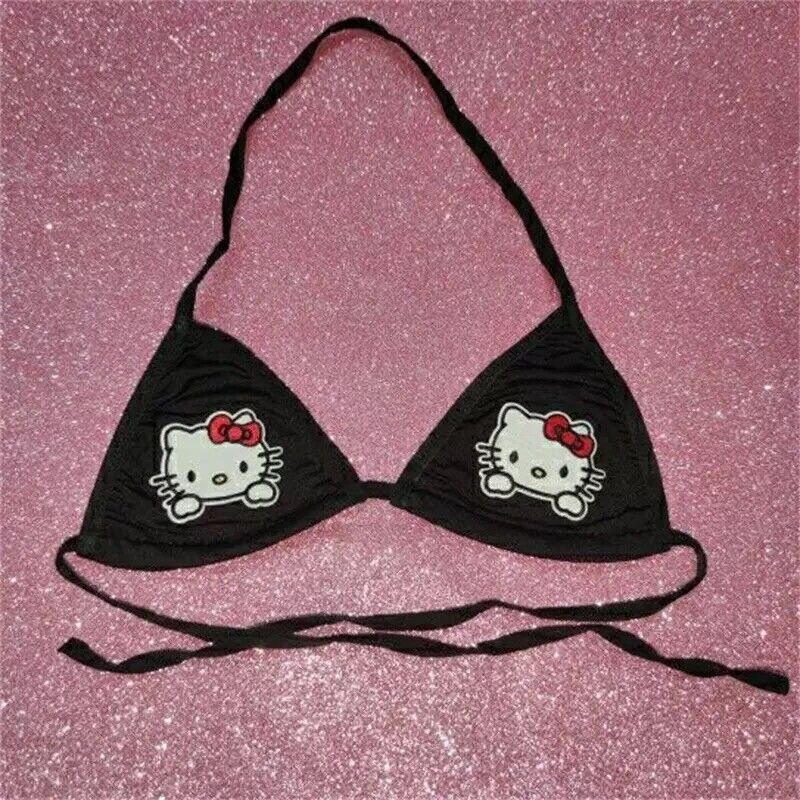 Hello Kitty Bikini Bra Top lingerie - Y2k crop top Kawaii top (Brand New)