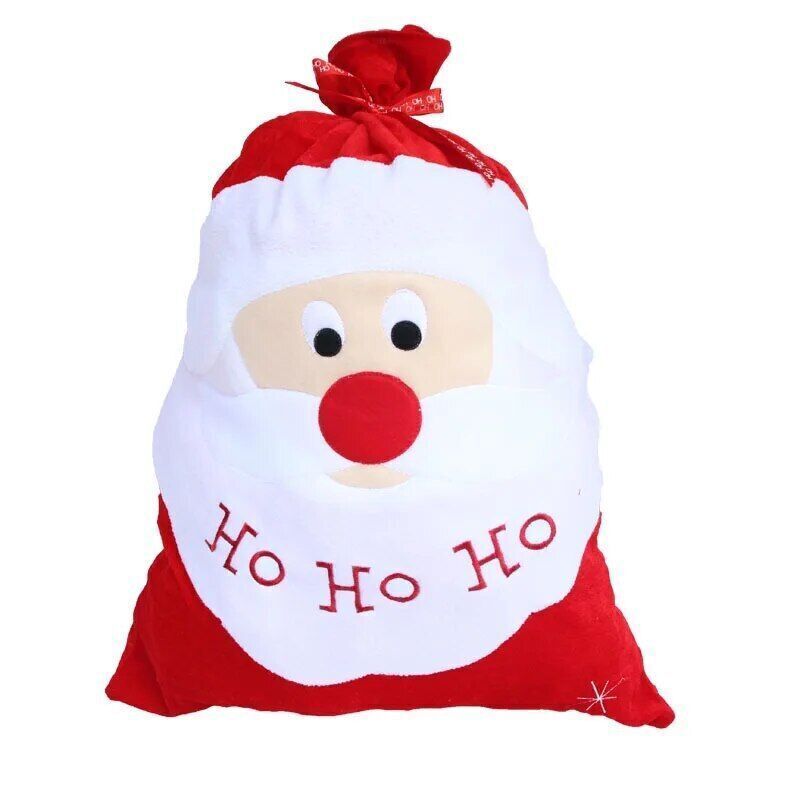 Christmas Day Santa Sack Stocking Big Gift bags Christmas Santa Claus Xmas Gifts