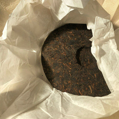 2018 Yunnan Alpine trees Ripe Puerh Tea Qi Zi Bing Ripe Puer 357g