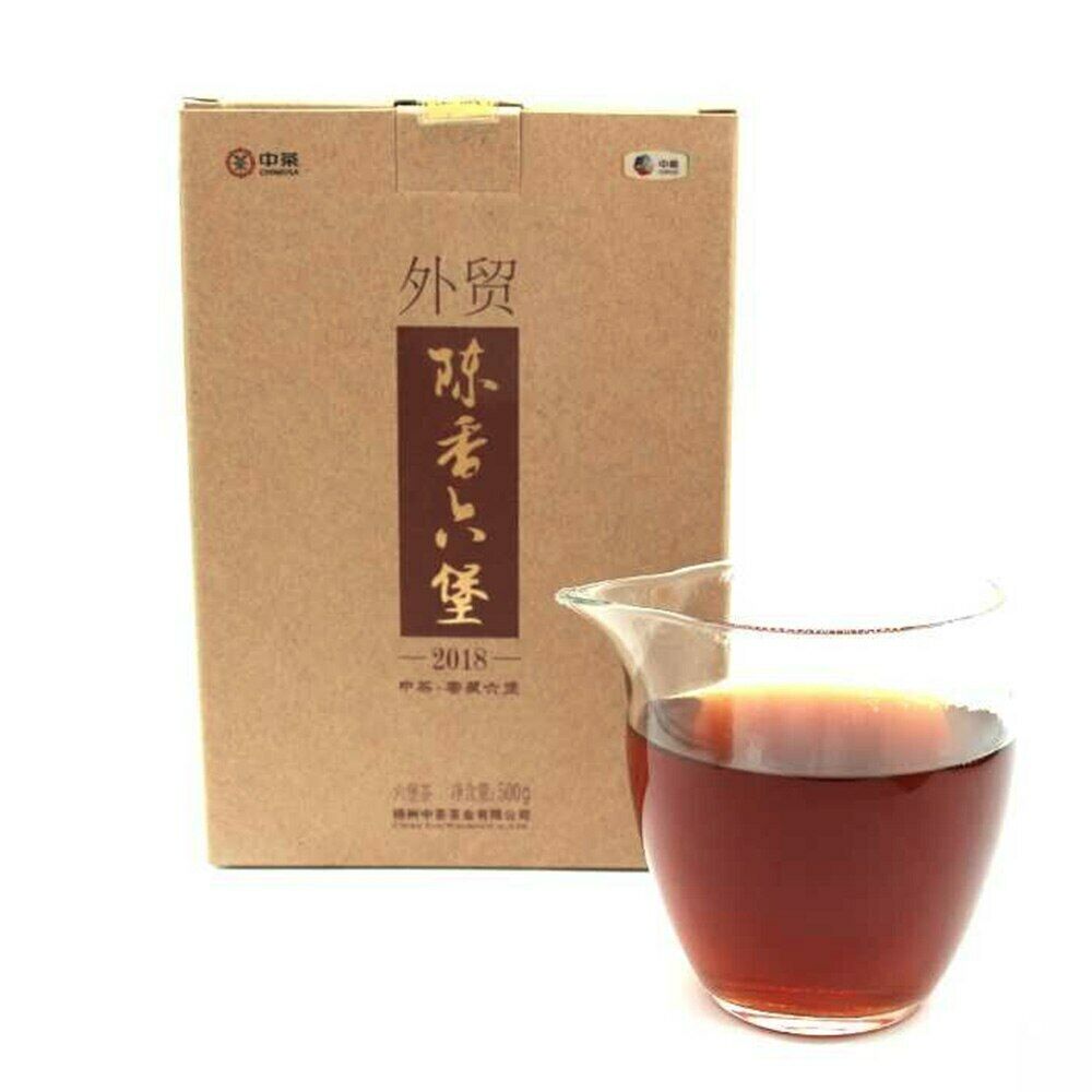 Zhongcha Liupao Tea Dark Hey Cha China Compressed Tea 500g