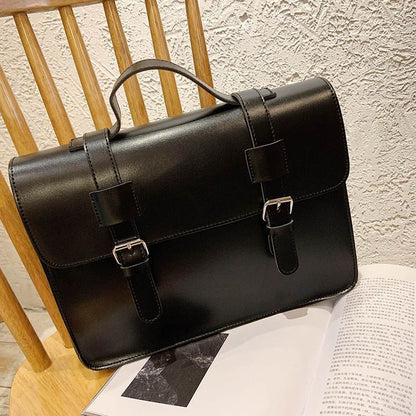 Women Crossbody Bag Fashion Shoulder Purse Big Buckle Messenger Bag Handbag Flap