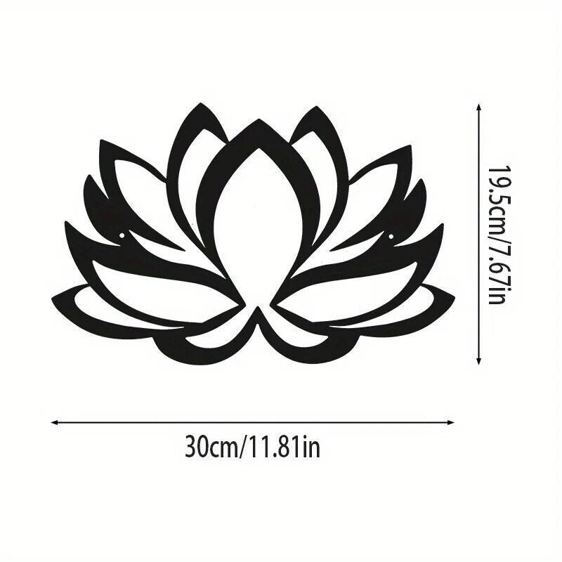 Metal Art Lotus Shape Wall Decorations, Indoor Fashion Wall Hanging Wall Decor