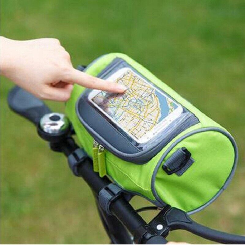 Bike Front Handlebar Bag Touch Screen Bicycle Phone Keys Storage Shoulder Bag