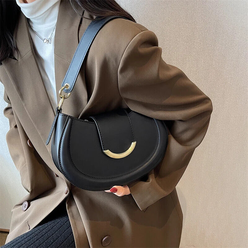 Shoulder Side Bags Women Leather Small Underarm Crossbody Handbags Purses