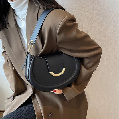 Shoulder Side Bags Women Leather Small Underarm Crossbody Handbags Purses