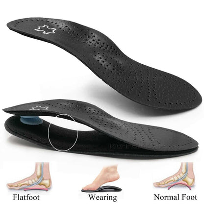 Women Men Shoe Insoles Leather Half/Full Pad Orthopedic Breathable Sole Inserts