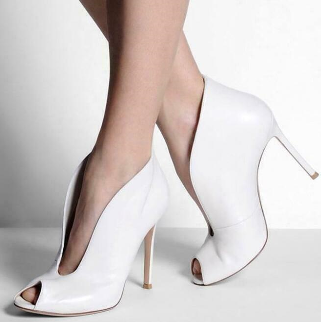 Occident Womens Ankle Boots Party Stilettos High Heel Open Toe Casual Sandals #