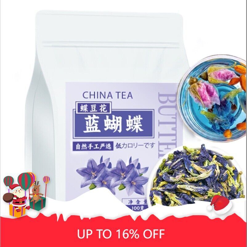 Herbal Tea Yunnan Butterfly Bean Flower Blue Butterfly Fresh Loose Leaf 100g