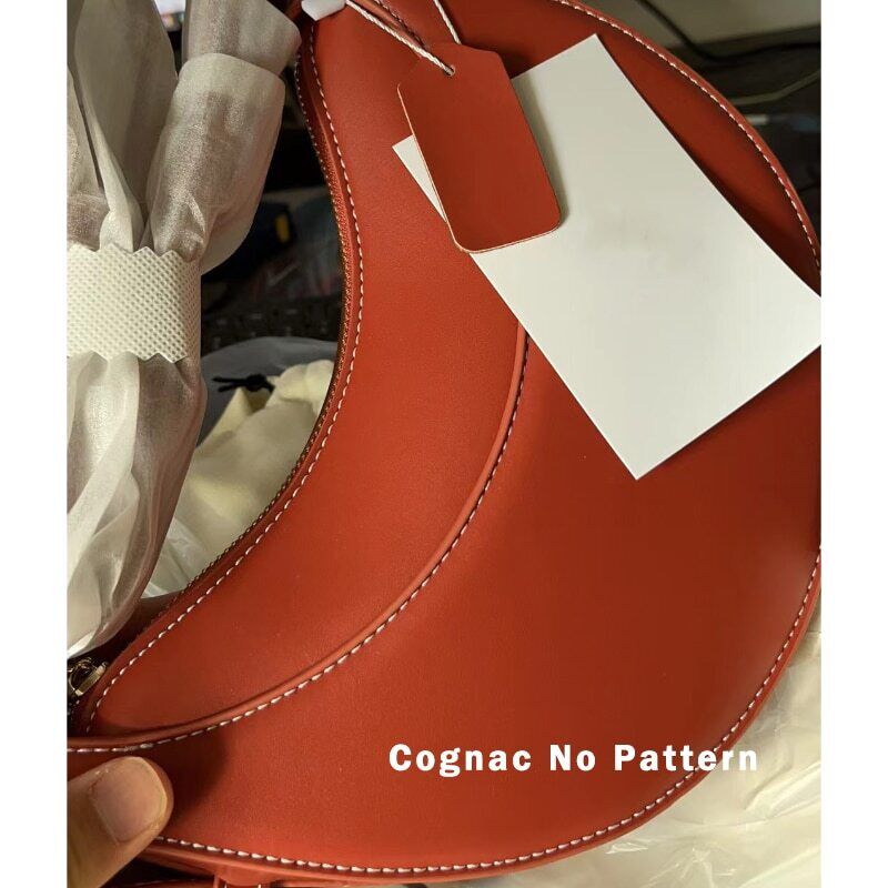 Genuine Leather Shoulder Bag Women Handbag Saddle Bag Half Bag Underarm Bag