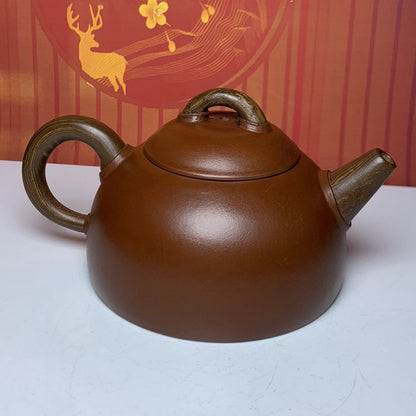 Vintage Chinese Yixing Purple Clay Teapot Zisha Handmade Household Teaware Art