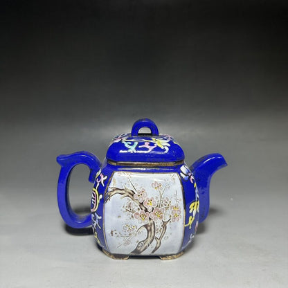 vintage chinese yixing purple clay teapot zisha ceremony teaware collection rare