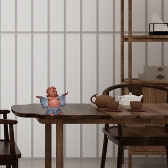 on sales yixing zisha purple clay tea pet Buddha for shelf wealth bring tea play