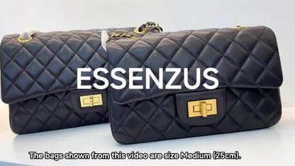 Quilted Sheepskin Leather Chain Purse Small Flap Shoulder Bag Fashion Handbag 25