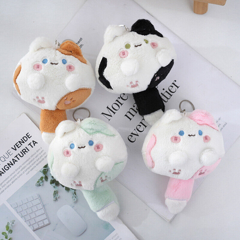 Kawaii Cat Plush Doll Pendant Cute Soft Stuffed Keychain Lovely Bag Decoration