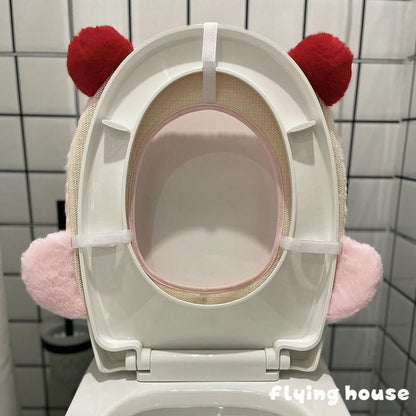 Kirby Plush Toilet Seat Cushion Household Toilet Seat Toilet Seat Cushion