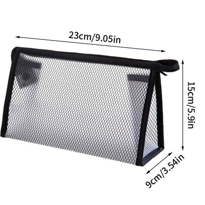 1PC Mesh Travel Cosmetic bag Cosmetic Case Makeup bag Toiletry Organizer
