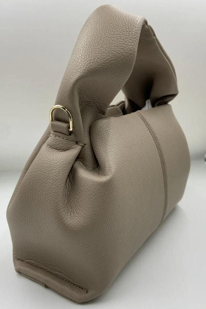 Cloud Bags Women Genuine Leather Cowhide Simple Dumpling Shape Shoulder Handbag