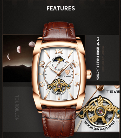 Swiss brand Tevise fashionable men's fully automatic mechanical wrist watch 802b
