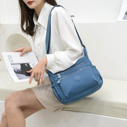 Ladies Shoulder Bags Women Nylon Handbag Zipper Purses Messenger Crossbody Bag