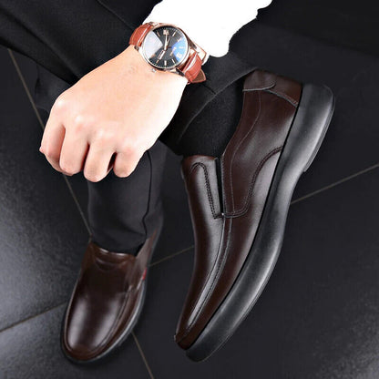 Men's Leather Shoes Loafers Man Casual Leather Shoes
