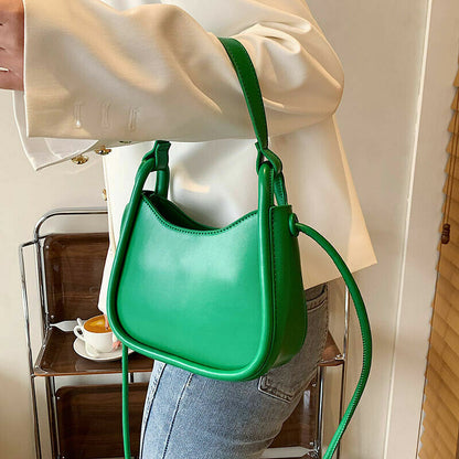 PU Leather Women's Handbag Short Handle One Shoulder Crossbody Bags
