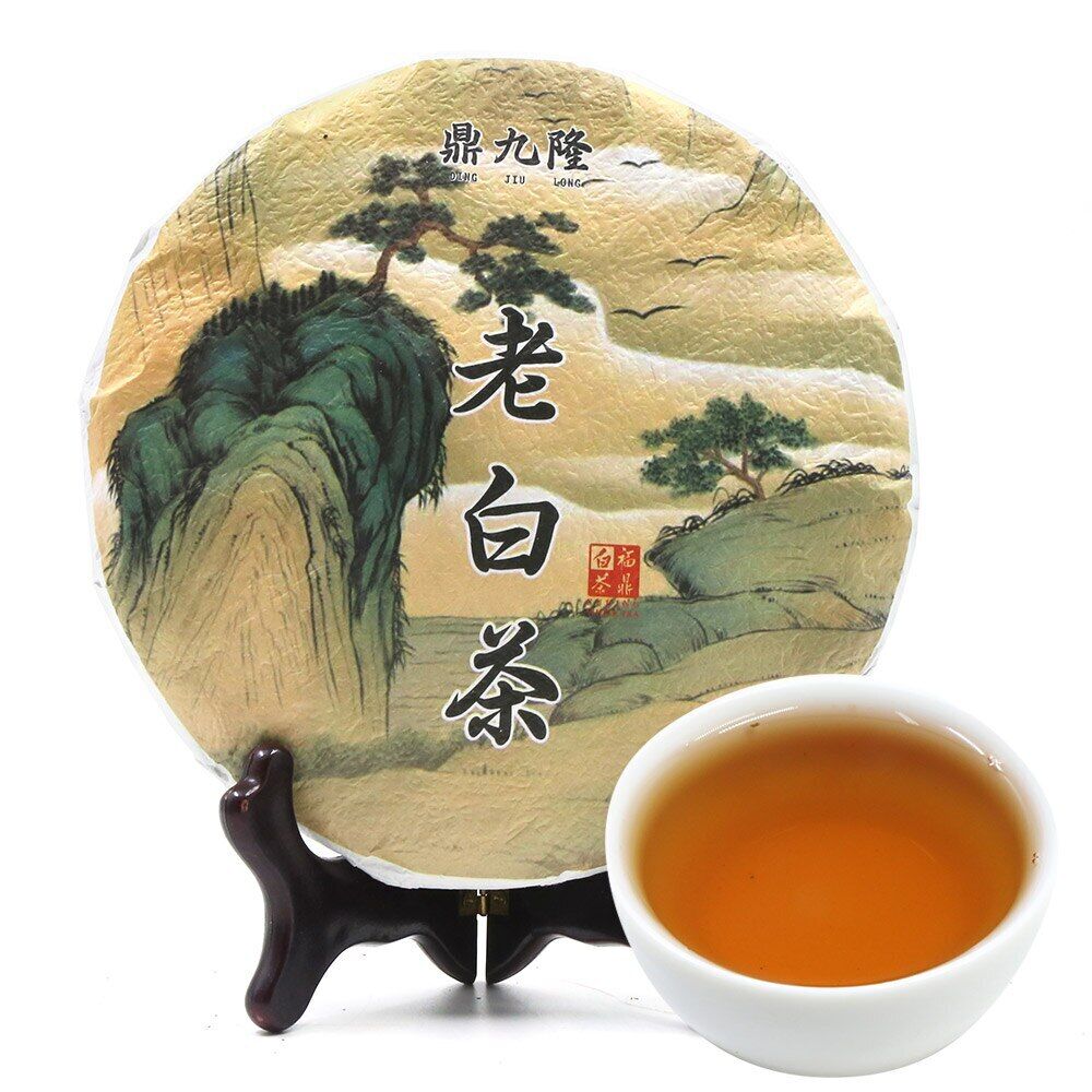 Landscape Organic White Tea Old Bai Cha Tea Leaf Cake 350g