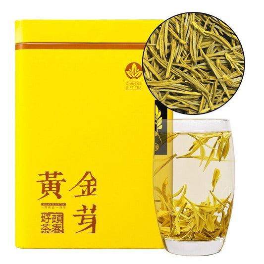 250g/can Green Tea Chinese Huang Jin Ya Green Tea Golden Buds One Bud Two Leaves