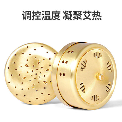 Moxa Smokeless Moxibustion Box Portable Health Whole Body Wormwood Pot Tool 艾灸艾草
