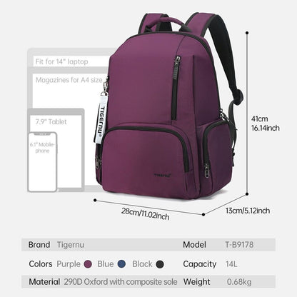 Women Backpacks Outdoor traveling Multi Pockets Laptop Bags School
