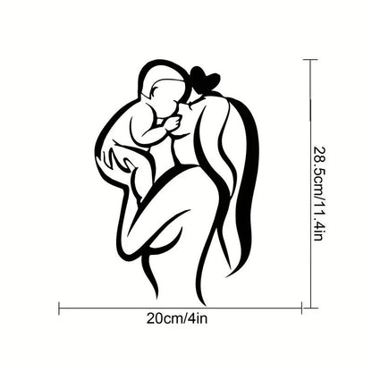 Mother & Child Mother Wall Art, Love And Mother's Day Wall Decor Metal