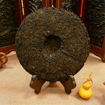357g Cooked Puerh Tea cake Old Pu Erh Yunnan Organic Old Ripe Organic Tea