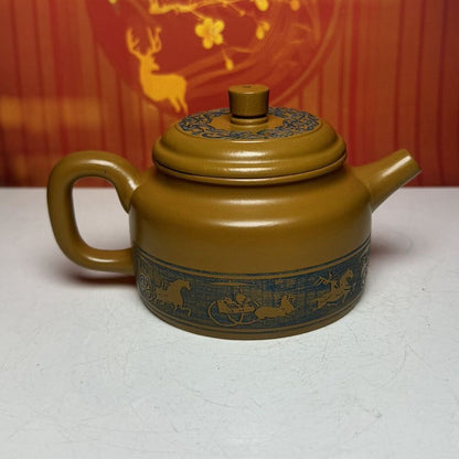 Vintage Chinese Yixing Purple Clay Teapot Zisha Ceremony Gift Teaware Exquisite
