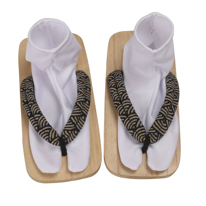 Kimono Japanese Cosplay Socks Simple White Foot Bag Non-slip Bottom Two-finger