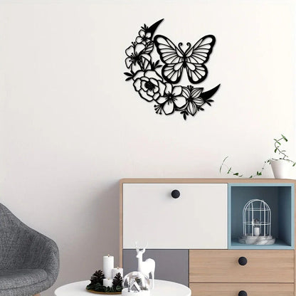 Modern Butterfly Flower Wall Hanging - Perfect for Home Decor, Birthday Parties