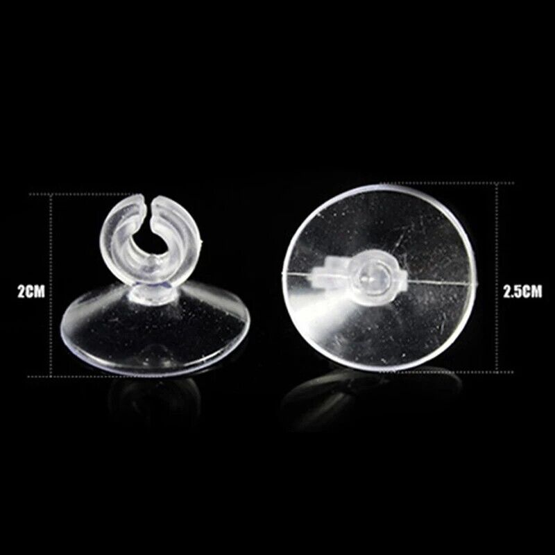 Aquarium Accessories 20Pcs Air Hose Suction Cup Fish Tank Fixed Pump Clamp 4x6cm
