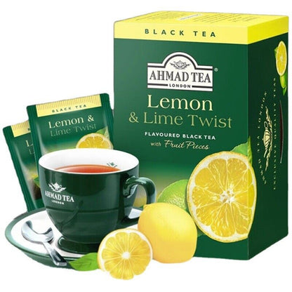 UK Ahmad Tea Breakfast Earl Grey Tea Lemon Flavored Black Tea 20 Pcs / Box