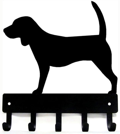 Beagle Dog - Key Hooks & Keychain Holder - 6 inch Wide Metal Wall Art