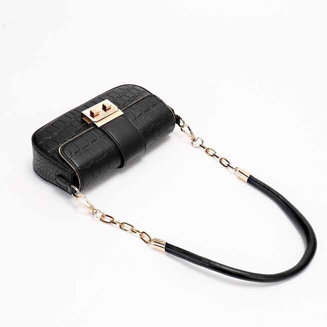 Crocodile Embossed Chain Women'sBag, Desinger Sboulder Bag Small Underarm Bag