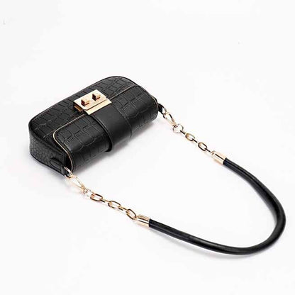 Crocodile Embossed Chain Women'sBag, Desinger Sboulder Bag Small Underarm Bag