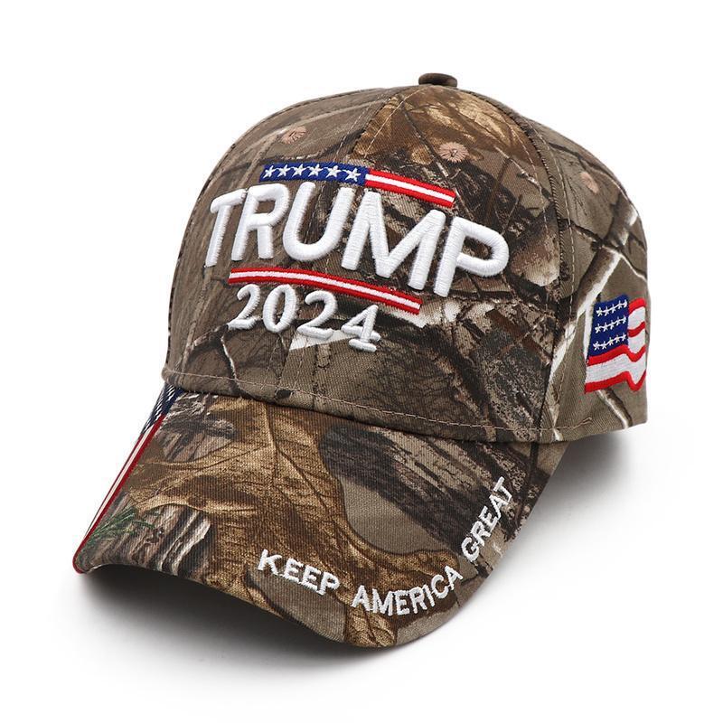 New Adjustable Trump 2024 Embroidered Hat Baseball Cap Black Red Us