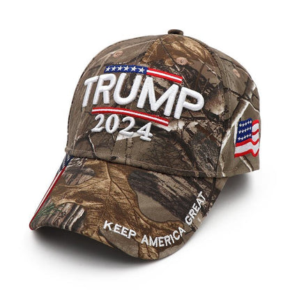 New Adjustable Trump 2024 Embroidered Hat Baseball Cap Black Red Us