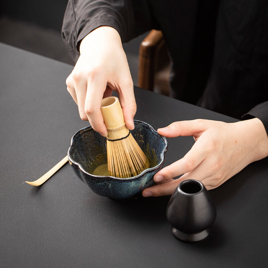 Ceramic Matcha Kit Matcha Bowl and Bamboo Whisk