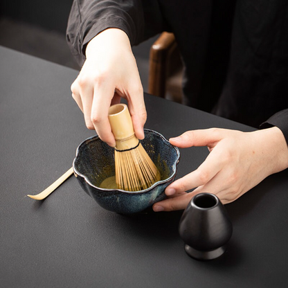 Ceramic Matcha Kit Matcha Bowl and Bamboo Whisk
